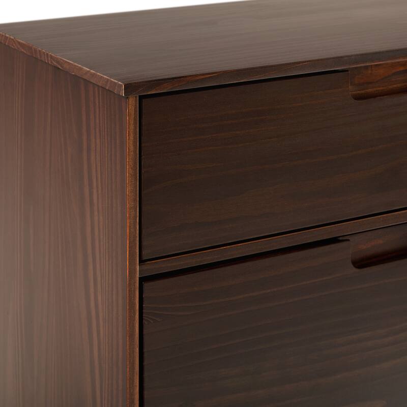 Middlebrook Mid-Century Solid Pine 3-Drawer Storage Chest