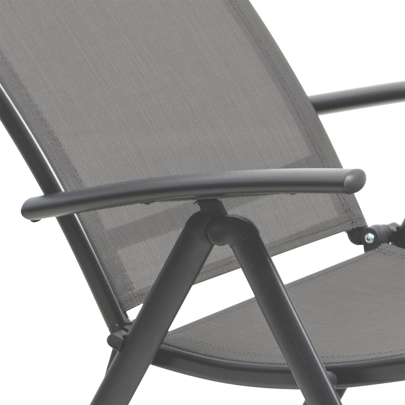 Pellebant Outdoor Folding Adjustable Aluminum Patio Chaise Lounge Chair