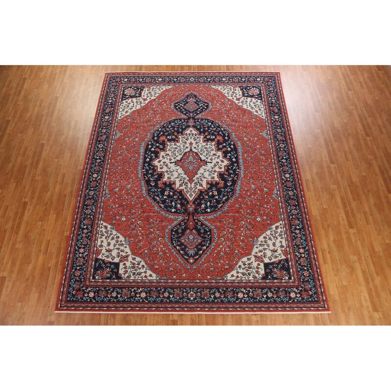 Traditional Sarouk Farahan Turkish Oriental Wool Area Rug Hand-knotted - 9'9" x 13'0"