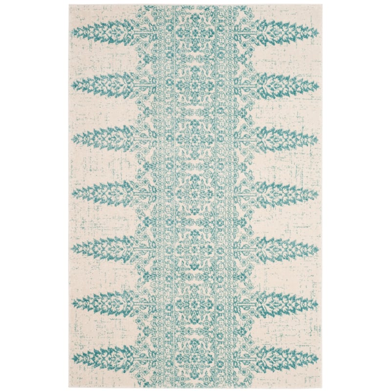SAFAVIEH Evoke Gelinda Vintage Boho Rug - 3' x 5' - Ivory/Teal