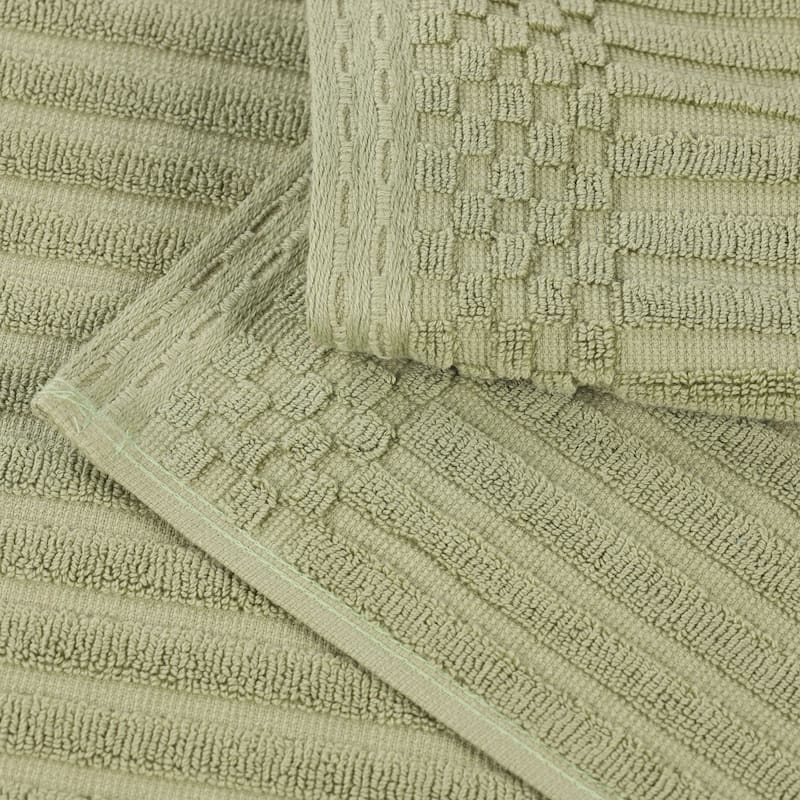 Superior Soho Ribbed Cotton Hand Towel Set of 4
