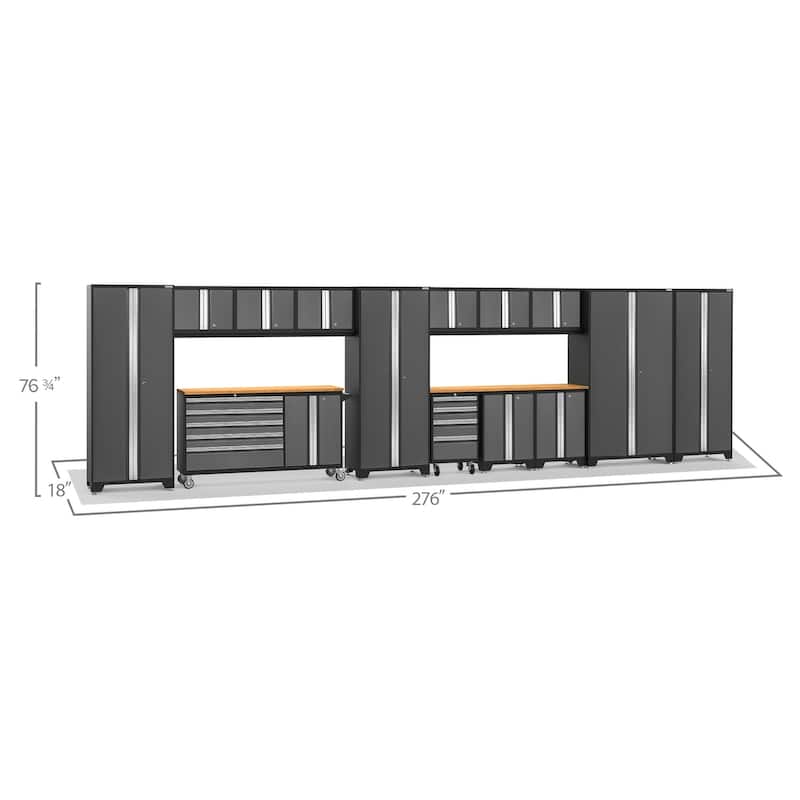 NewAge Products Bold Series 276" W x 18" D 15 Piece Garage Cabinet Set