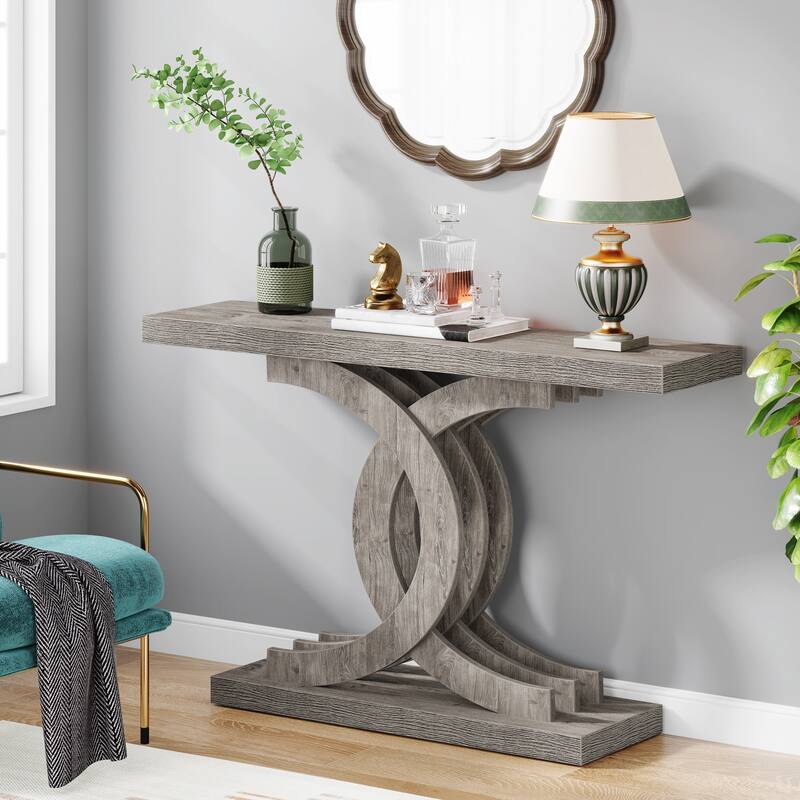 Console Tables for Entryway, Farmhouse 39" Wooden Sofa Table