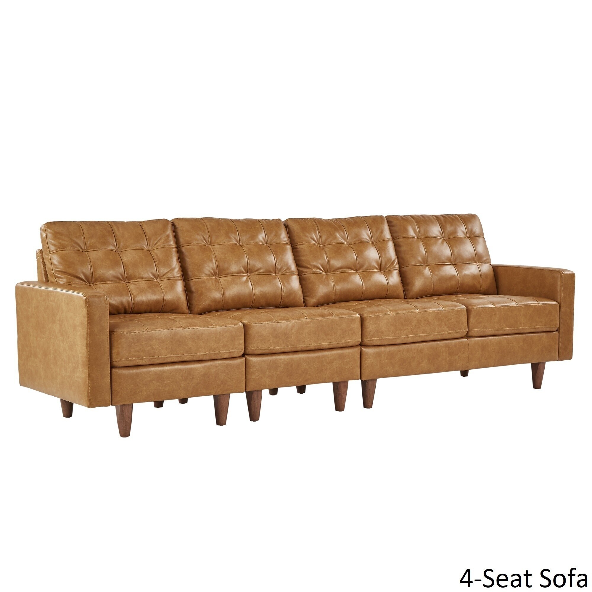 Odin caramel leather gel outlet sofa