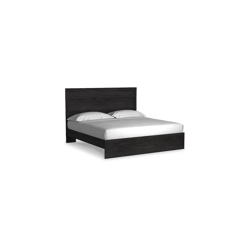 Belachime Black Panel Bed