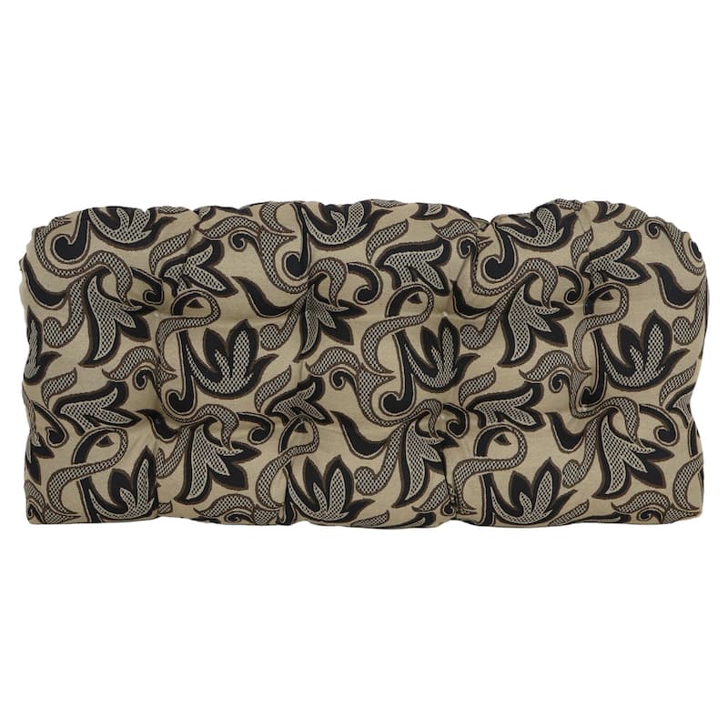 42-inch by 19-inch Rounded Back Tapestry Loveseat Cushion (Multiple Patterns) - 42 x 19
