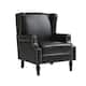 Upholstered Nailhead Trim Armchair Wingback Accent Chairs Set of 2