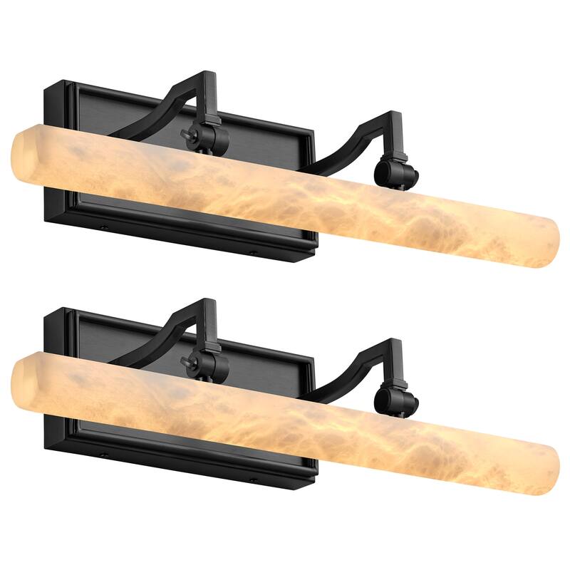 KAYLA 12/20-inch Marble Cylinder Vanity Light-Copper