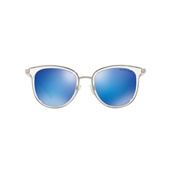 Michael Kors Chelsea Silver Metal Silver Mirrored Polarized Lens Aviator Sunglasses. Opens flyout.