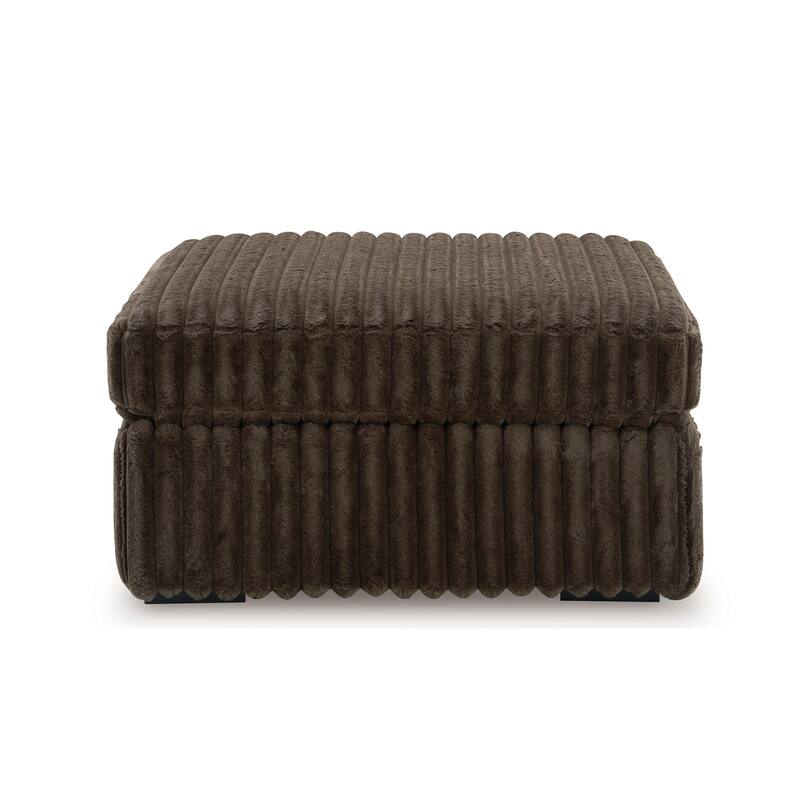 Roundhill Furniture Solenne Oversized Ottoman with Jumbo Corduroy Upholstery