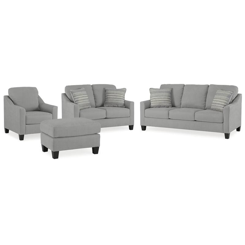 Signature Design by Ashley Adlai Gray 4-Piece Upholstery Package - 80" W x 39" D x 40" H