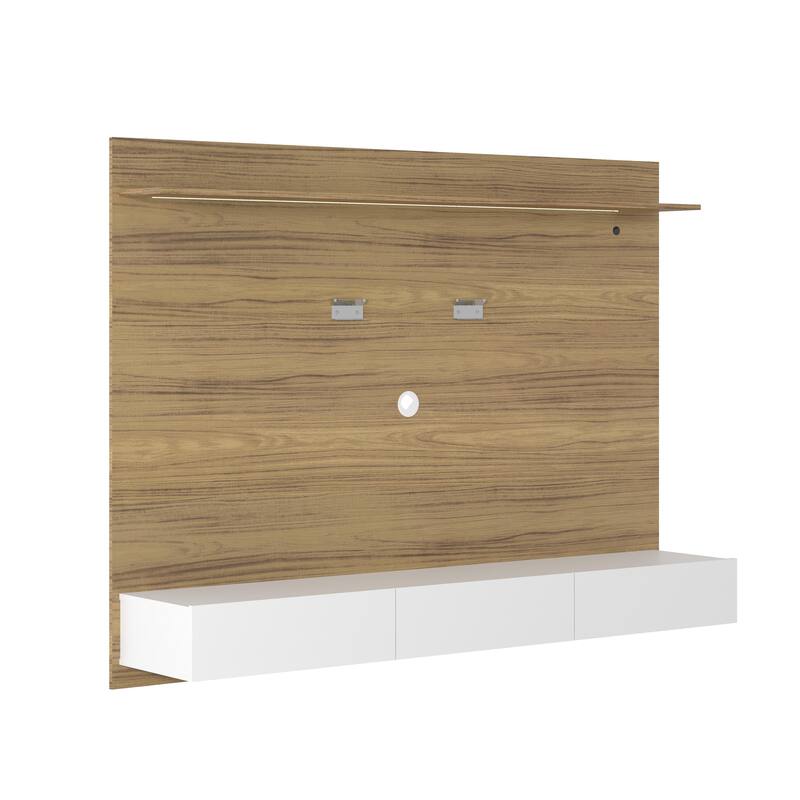 70 in. Modern Floating Entertainment Center Wall Mounted Entertainment Center Wall Unit TV Wall Panel TV Mount Wall Theater