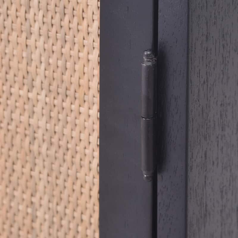 Hopper Studio Delancey Black Brown 2 Door Cabinet