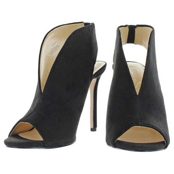 jessica simpson black peep toe heels