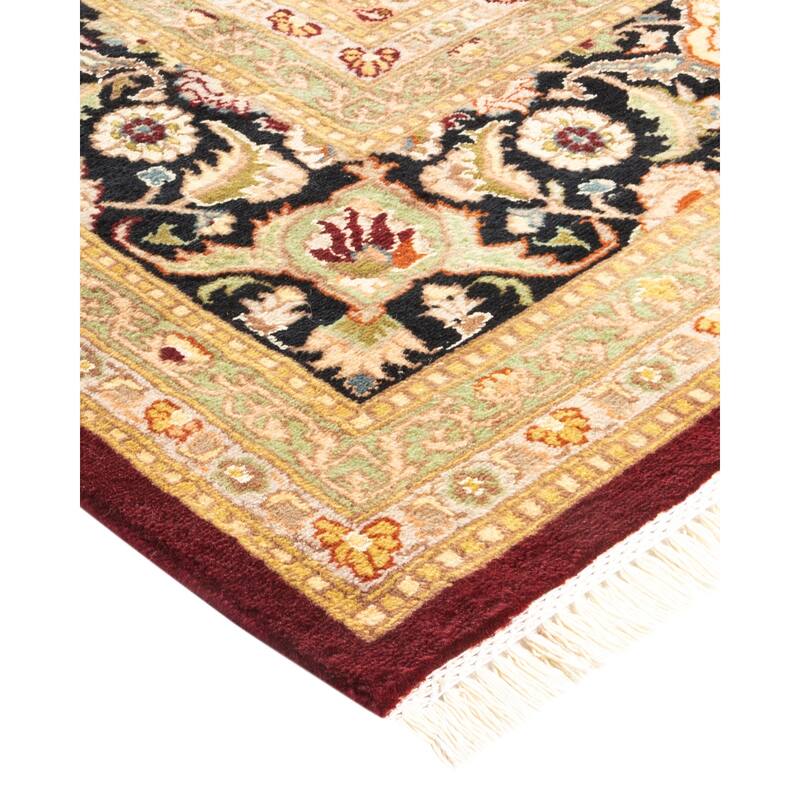 Overton Hand Knotted Wool Vintage Inspired Traditional Mogul Red Area Rug - 8 x 10