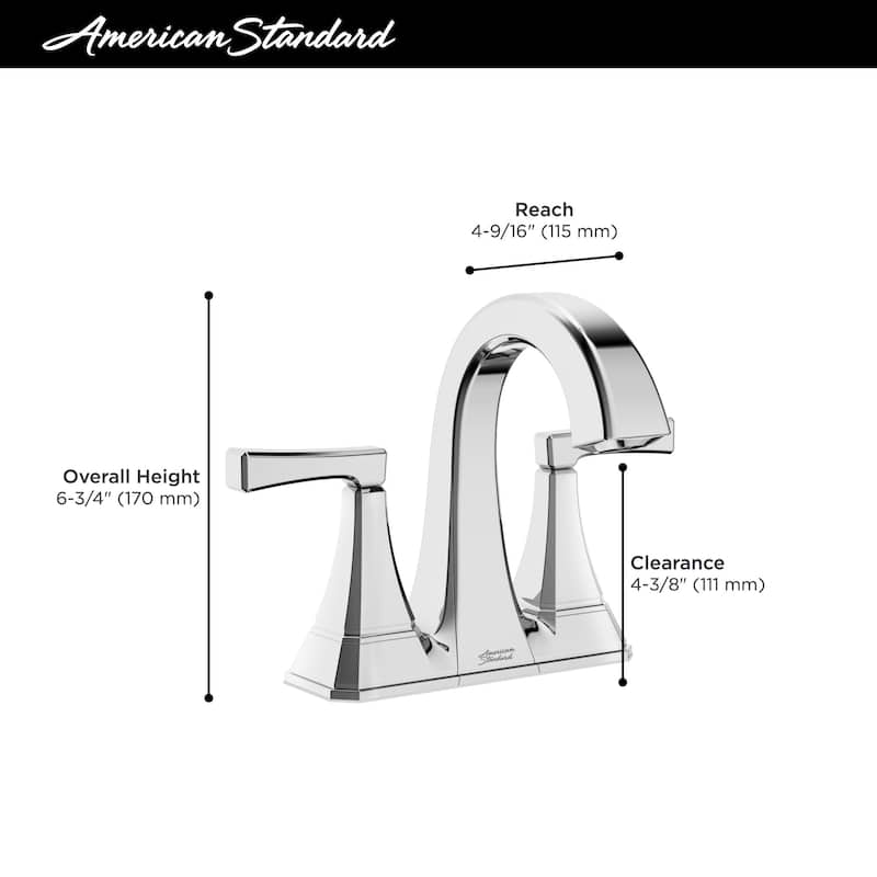 American Standard 7612.207 Crawford 1.2 GPM Centerset Bathroom Faucet