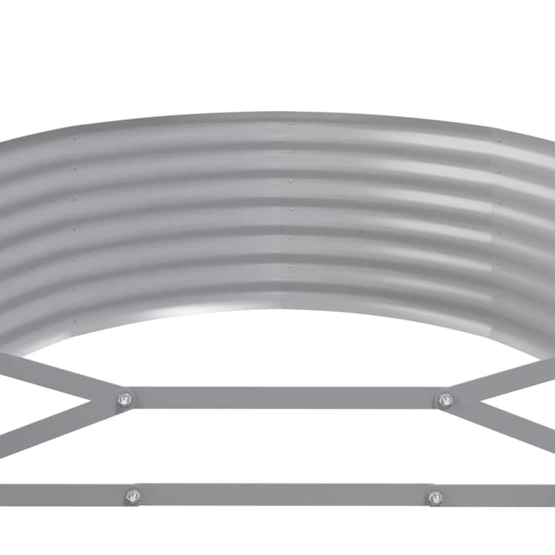 vidaXL Garden Raised Bed Patio Outdoor Raised Planter Box Powder-coated Steel