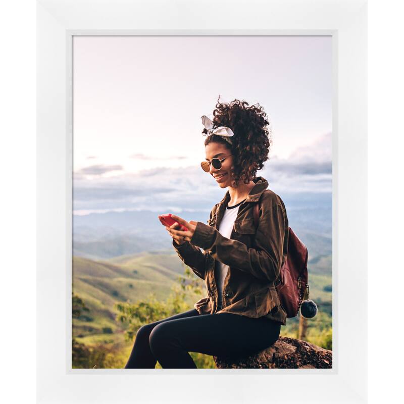 Sloped Picture Frame, Photo Frame - 22x28 - Sloped White