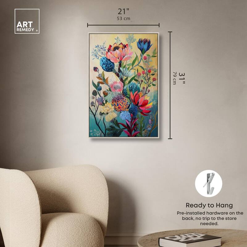 Exotic Bloom Medley I Canvas by Art Remedy