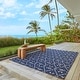 preview thumbnail 1 of 4, Reyn Spooner Kona Coast Royal Honu Navy Blue Sea Turtle Flatweave Indoor/ Outdoor Area Rug