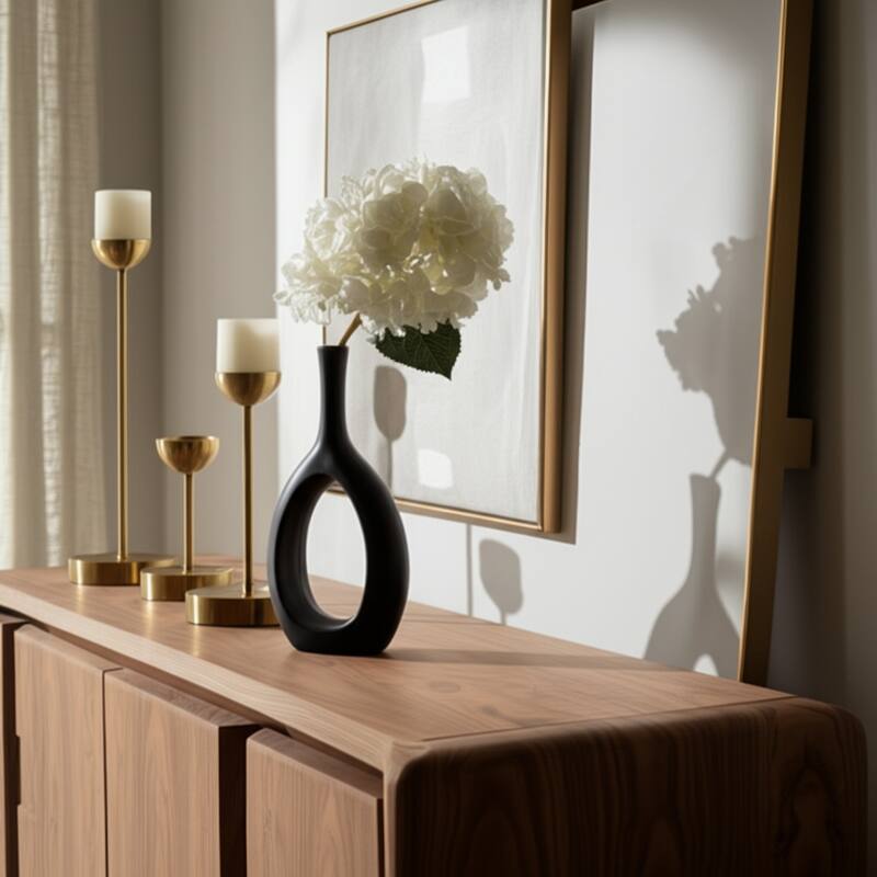 Sagebrook Home Ceramic Curve Vase