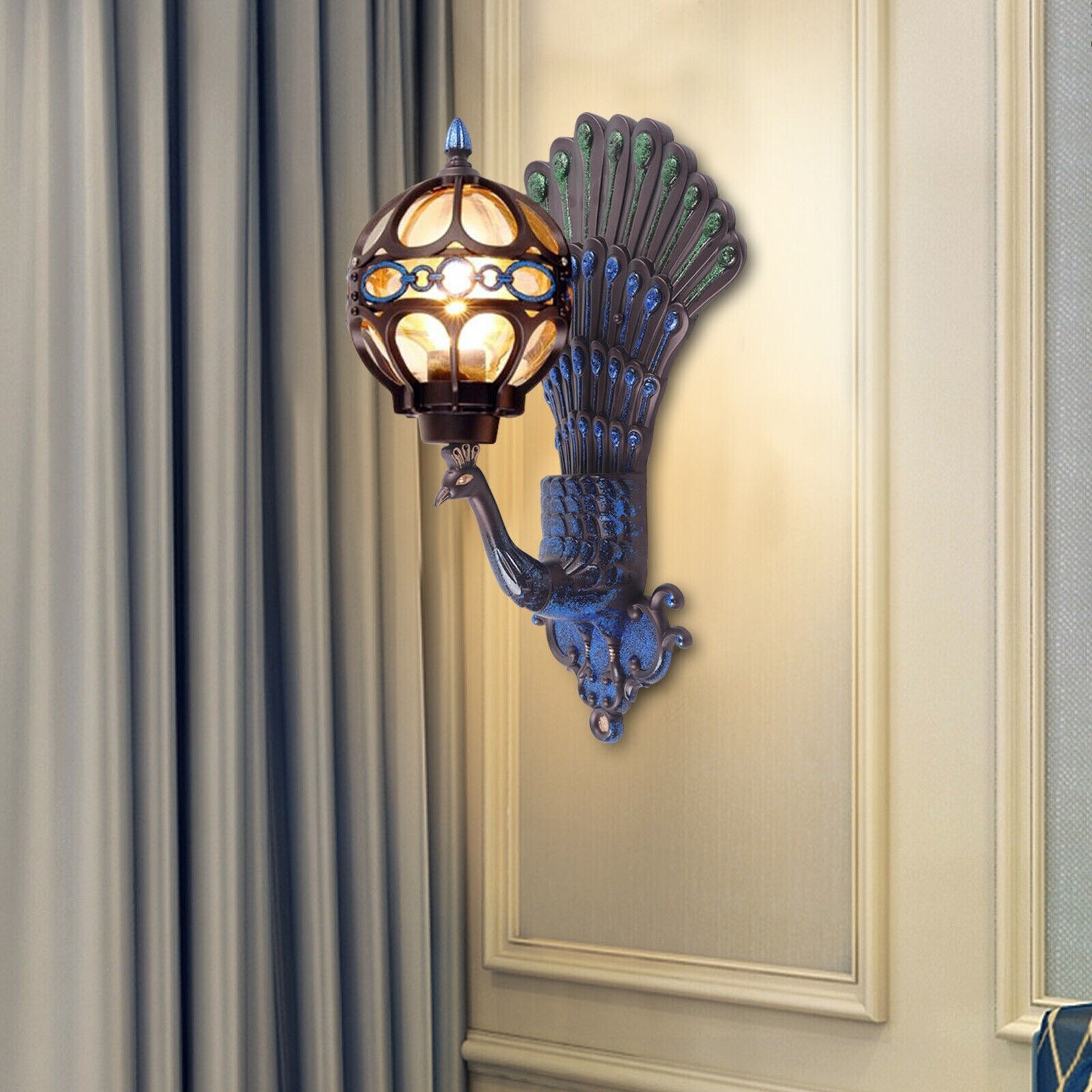 Peacock sales wall lamp