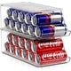 preview thumbnail 1 of 12, Skinny Soda Can Organizer for Refrigerator - Slim Can Holder Drink Dispenser for Fridge - Soda Can Organizer Set of 2