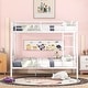preview thumbnail 24 of 31, Full XL Over Queen Metal Bunk Bed with Chrome Finish, Safety Guardrails, Space-Saving Design, Easy Assembly