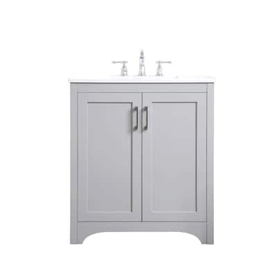 Elegant Lighting VF17030 Moore 30" Free Standing Single Basin Vanity