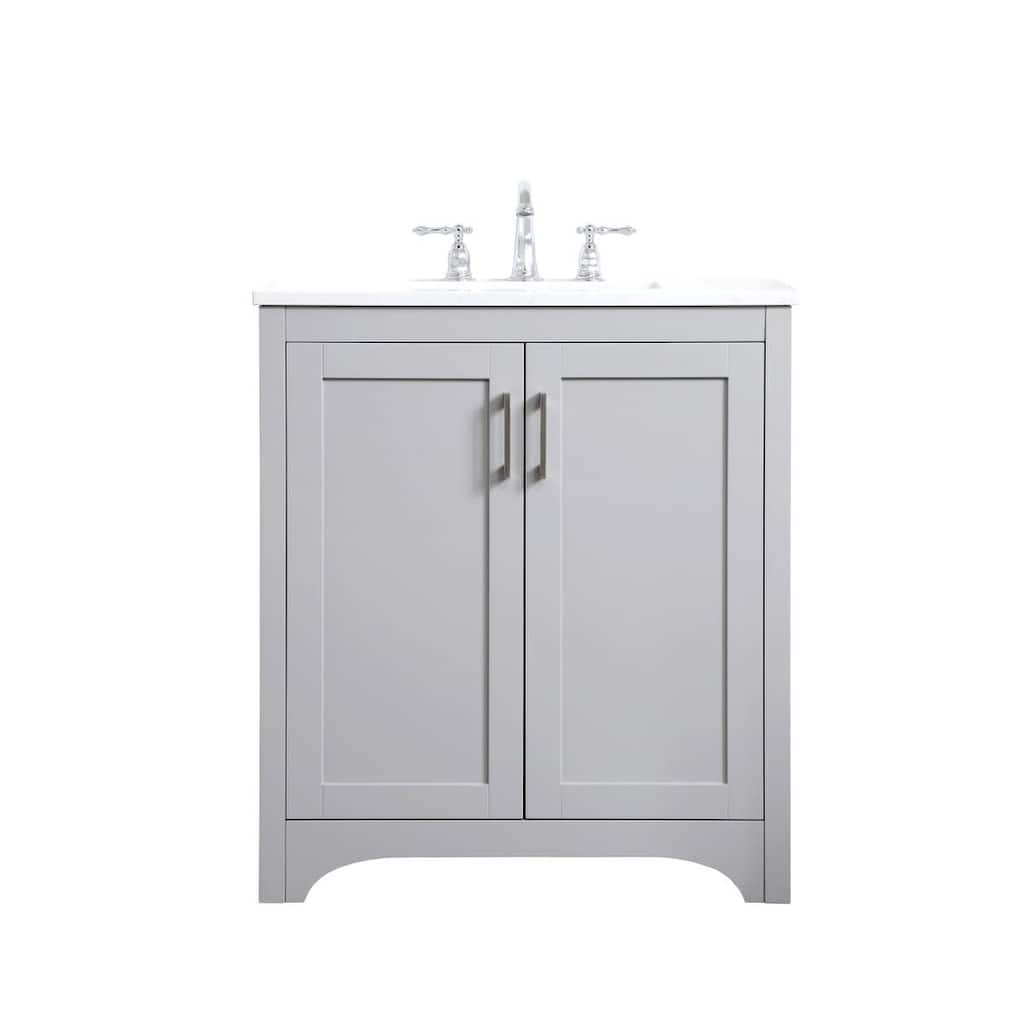 Elegant Lighting VF17030 Moore 30" Free Standing Single Basin Vanity