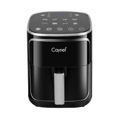 Caynel 5 Quart Digital LED Touch Screen Air Fryer, 1400w Countertop Oven, Black