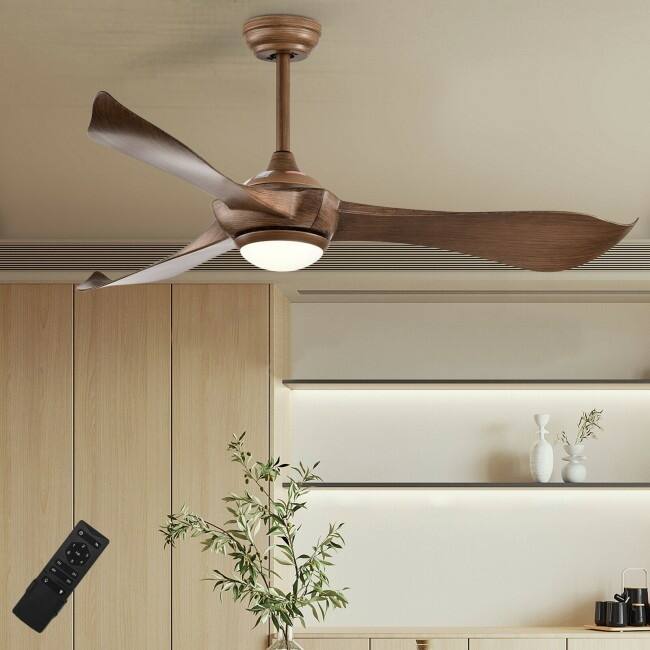 52 Inch Ceiling Fan with Light Reversible DC Motor - 52-inch