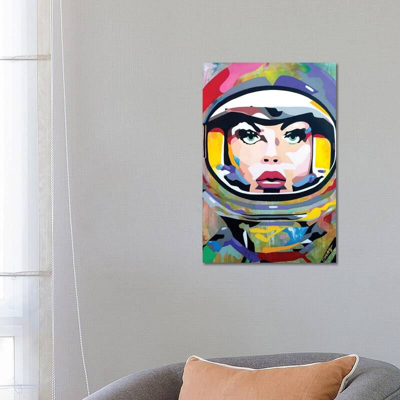 iCanvas "Space Girl" by DAAS Canvas Print - 26x18x1.5