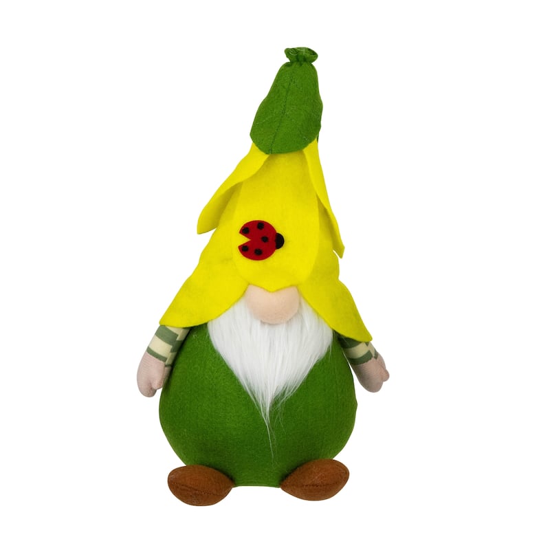 Ladybug Gnome Spring Figures - 11" - Yellow and Green - Set of 2