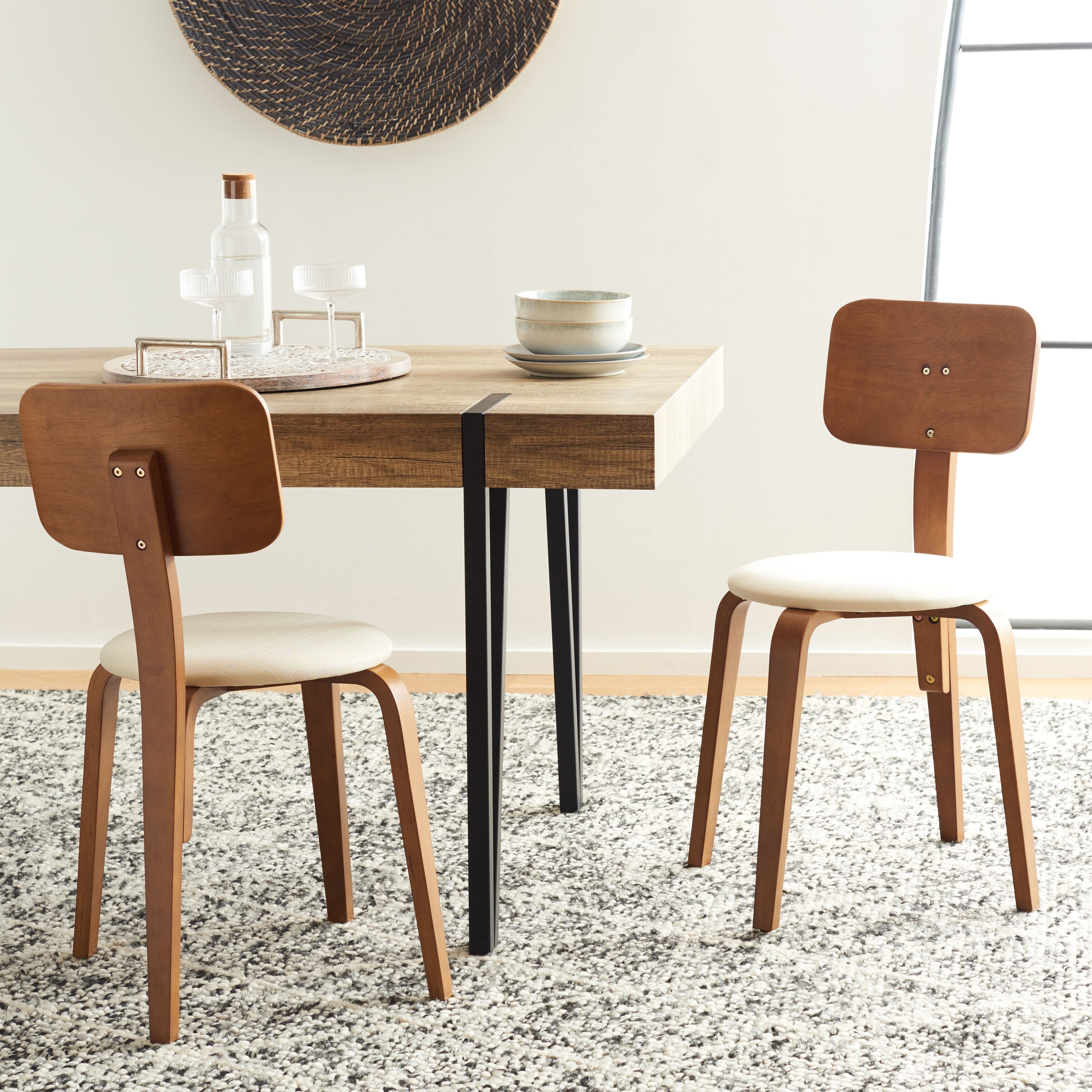 Stackable mid century chairs sales