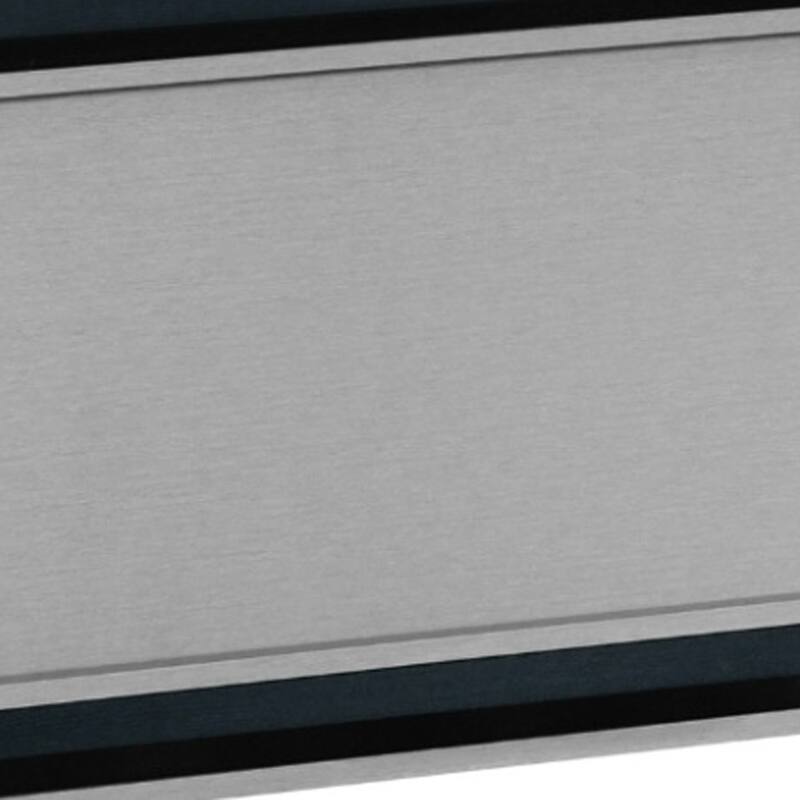 HomeRoots Gray Ribbed Texture Wood And Upholstery Queen Bed Frame