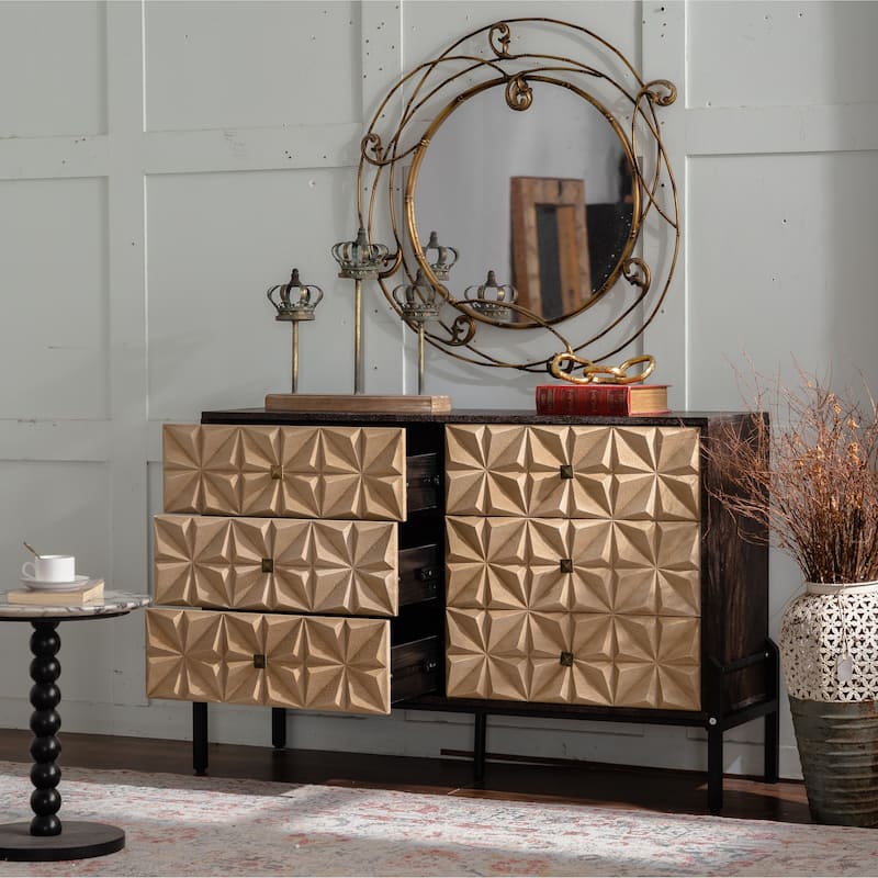 Mid-Century Modern 6-Drawer Sideboard