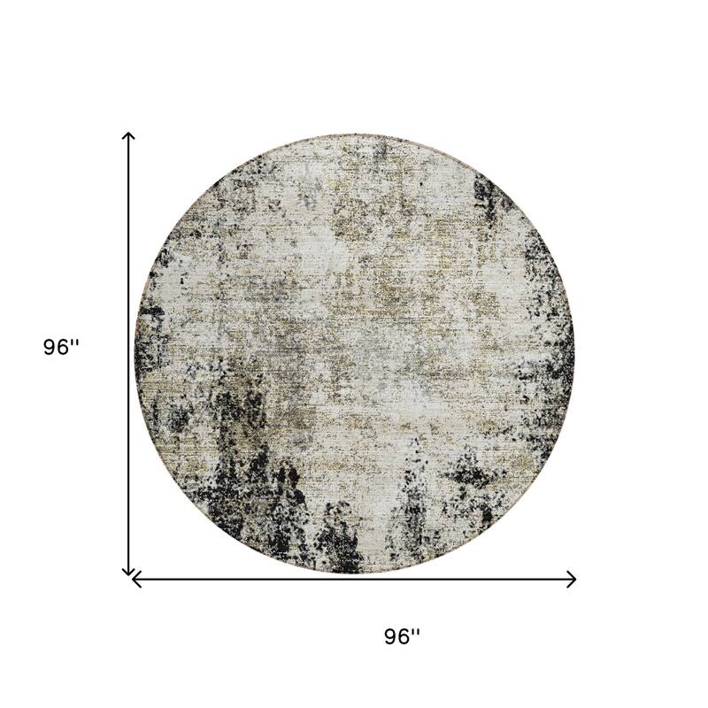 HomeRoots Abstract Transitional Rectangle Outdoor Rug