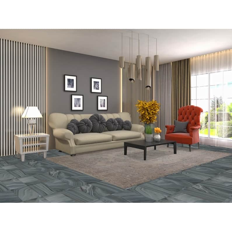 Distressed Tabriz Persian Vintage Rug Living Room Handmade Wool Carpet - 6'4" x 9'1"