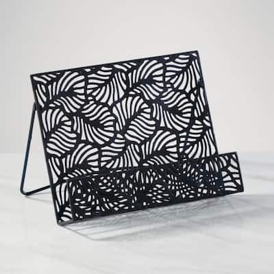 Metal Wave Cookbook Stand