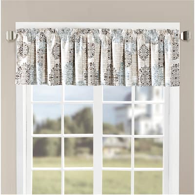 Serenta Marina Medallion Printed 2 Piece Valance Set - 60" x 18"