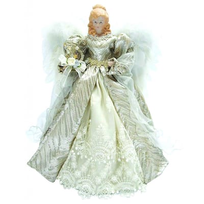 16" Christmas Angel Tree Topper, Unlit