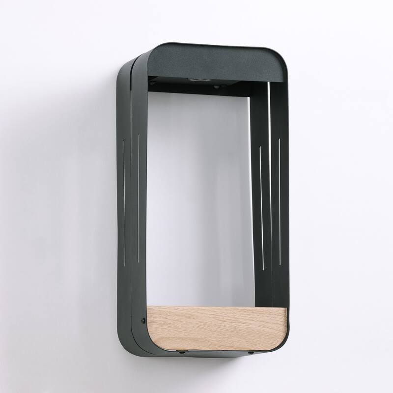 4 Pack Solar Rectangle Frame Integrated LED Sensor Outdoor Wall Light