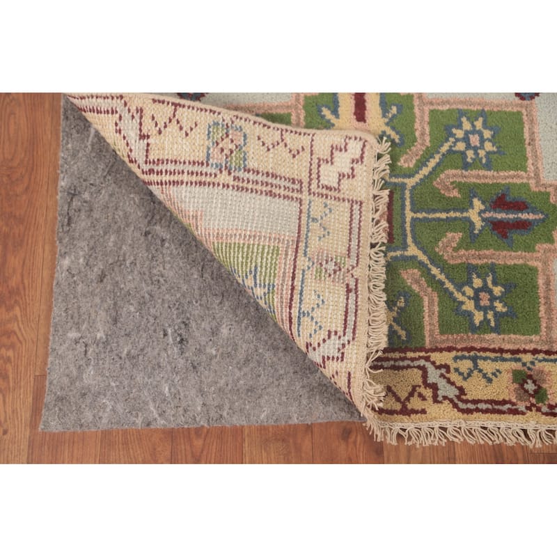 Traditional Heriz Serapi Runner Rug Hand-Knotted Wool Carpet - 2'7"x 8'1"