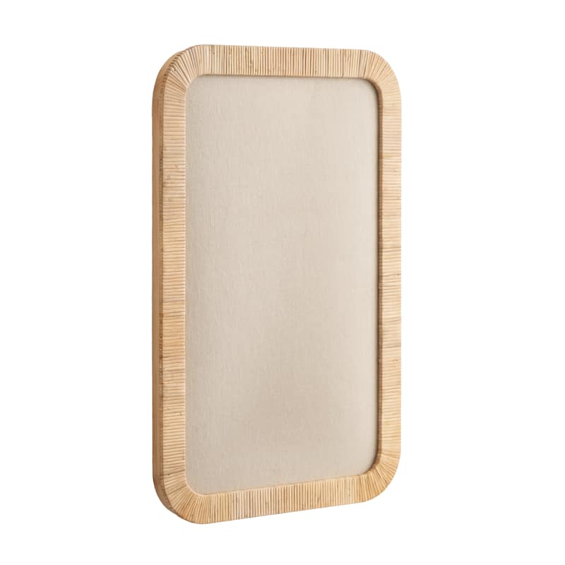 Kate and Laurel Rahfy Framed Fabric Pinboard - 20x30 - 20x30 - Natural