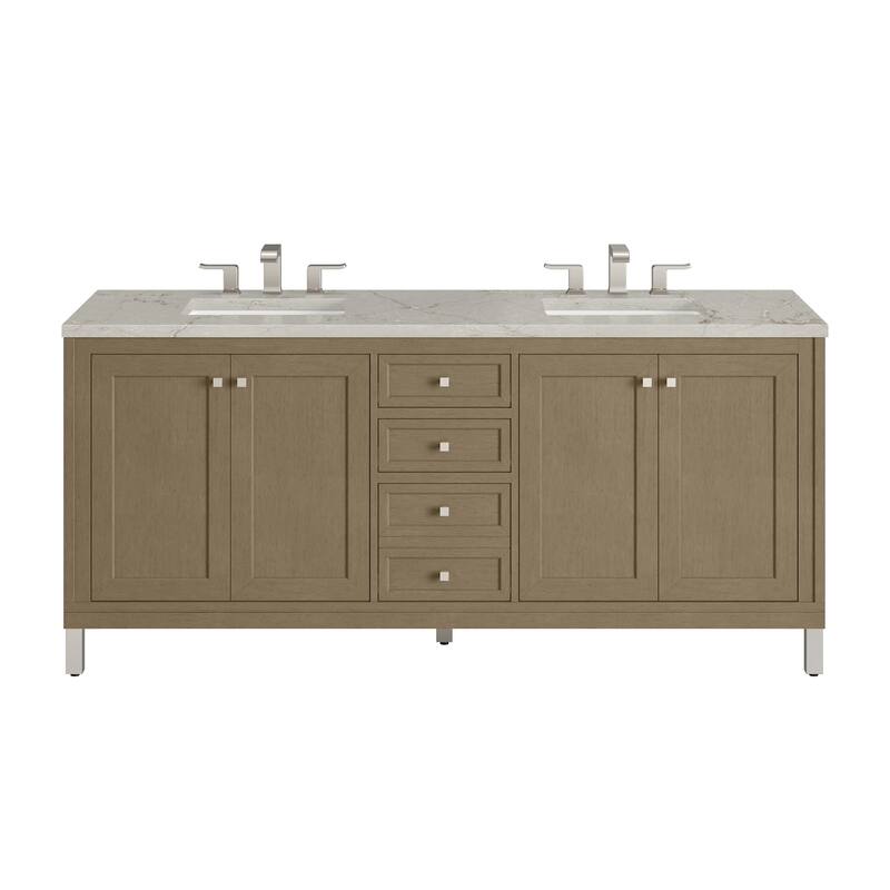 James Martin Vanities 503-V72-3VSL Chicago 72" Free Standing Double