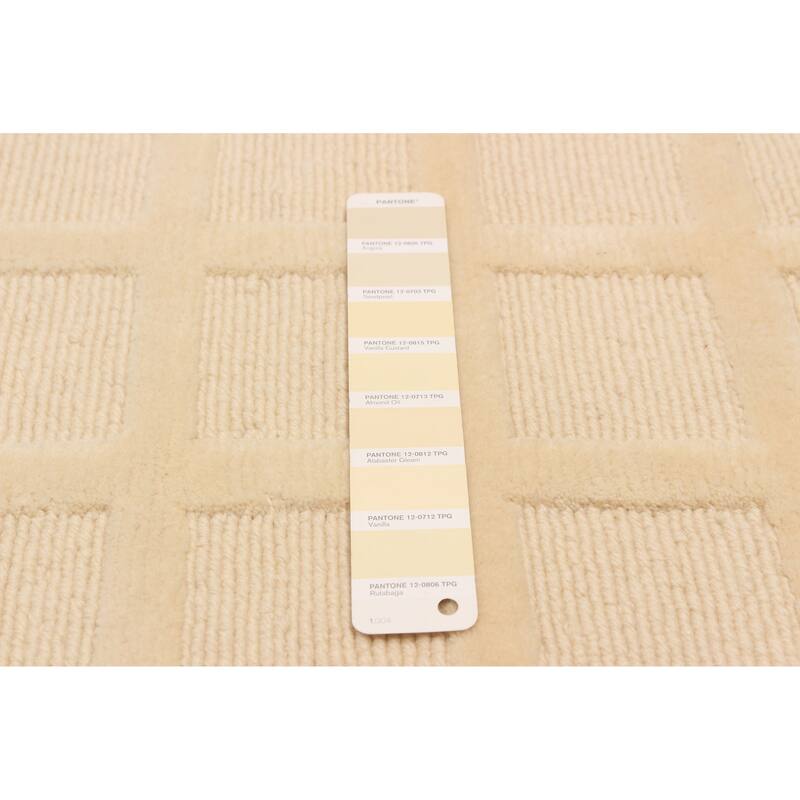 ECARPETGALLERY Hand-knotted Kathmandu Cream Wool Rug - 10'0 x 14'0