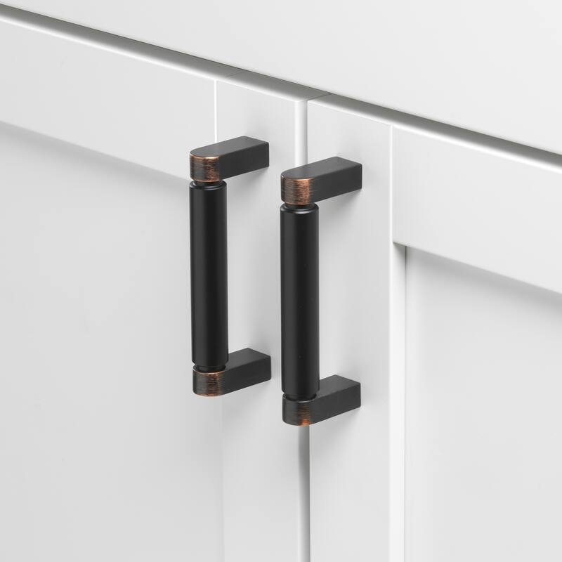 GlideRite 3-3/4 Inch 96mm Center to Center Solid Smooth Cabinet Bar Pull - 4787-96