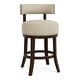 preview thumbnail 31 of 32, Furniture of America Fendeson Transitional Nailhead Swivel Barstool (Set of 2)