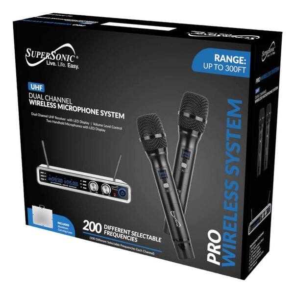 Supersonic UHF Dual Channel Selectable Frequencies Professional